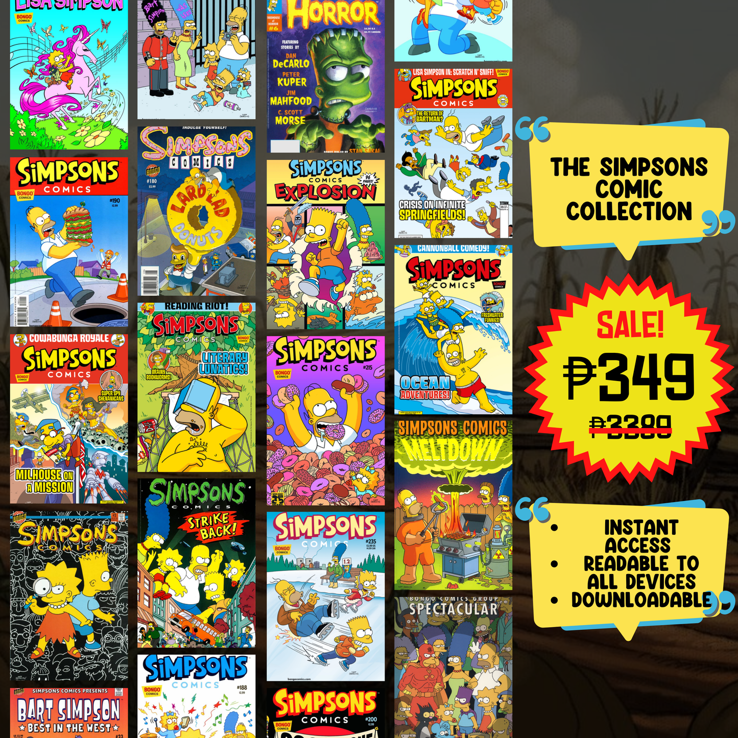 The Simpsons Comics Collection | Complete Digital Set | Readable on All Devices