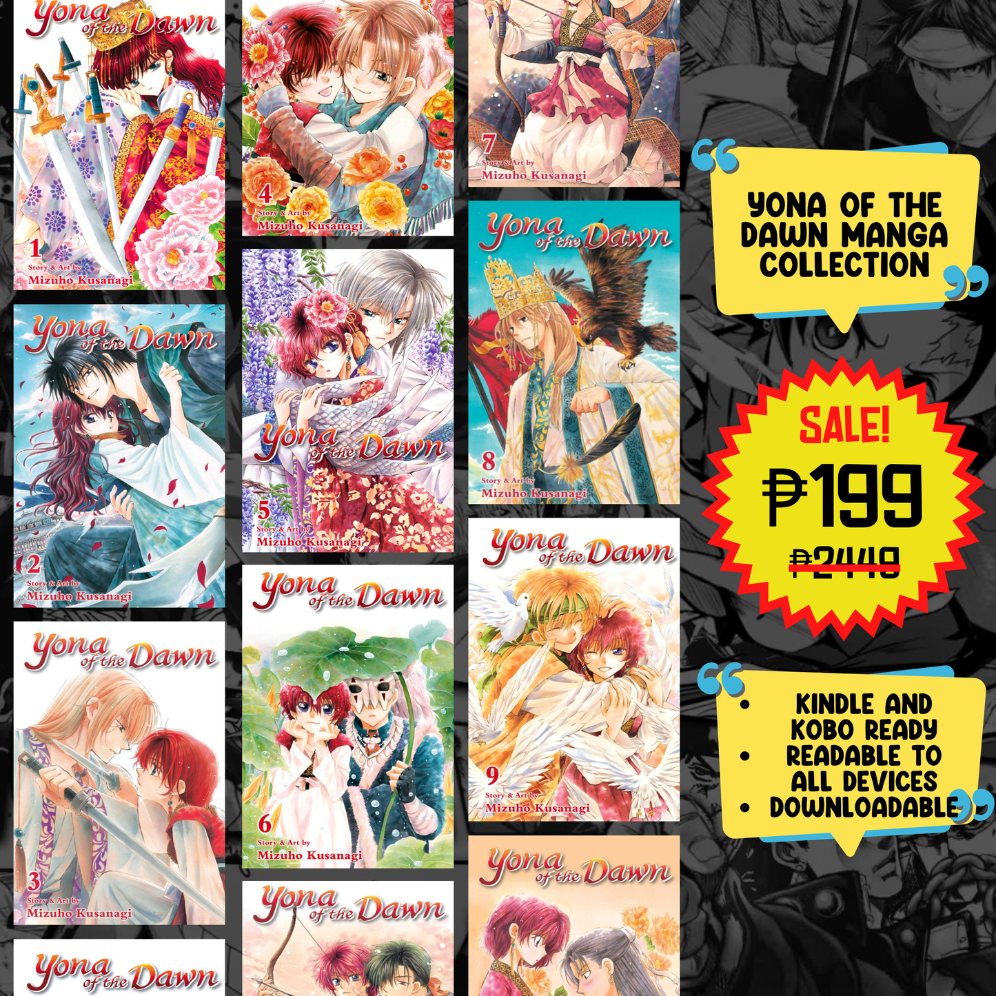 Yona of the Dawn Manga Collection | Complete Series | Digital Download | Shoujo Fantasy Adventure | PDF Format