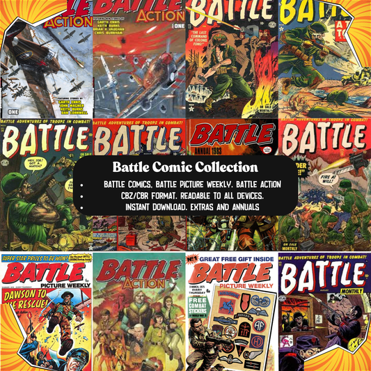Battle Comic Collection β Includes Battle Action & Battle Picture Weekly β Vintage War Comics in CBZ/CBR Format