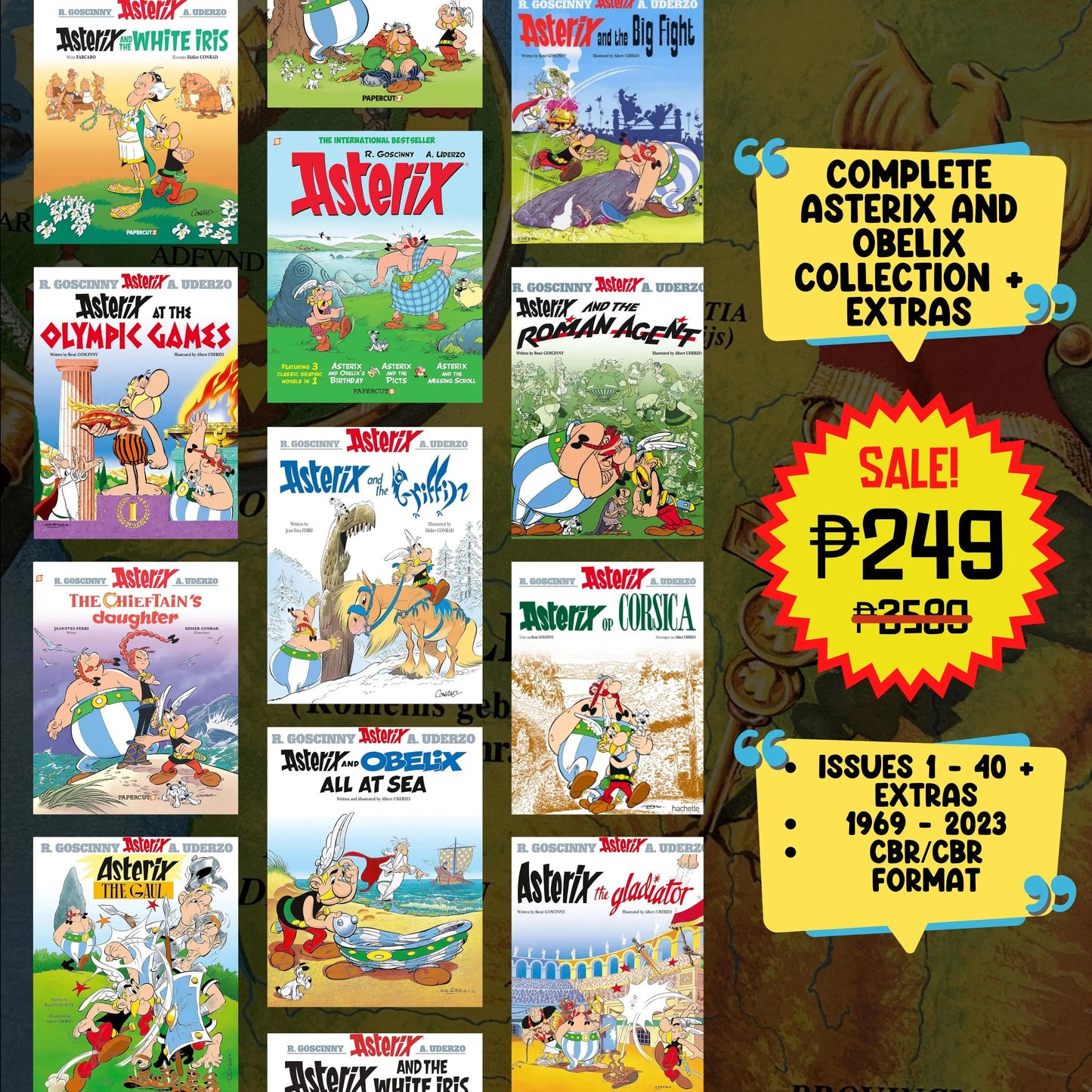 Asterix Comic Collection | Full Series Collection | Digital Download | Rare Comics | Asterix and Obelix | Iconic French Comic Series