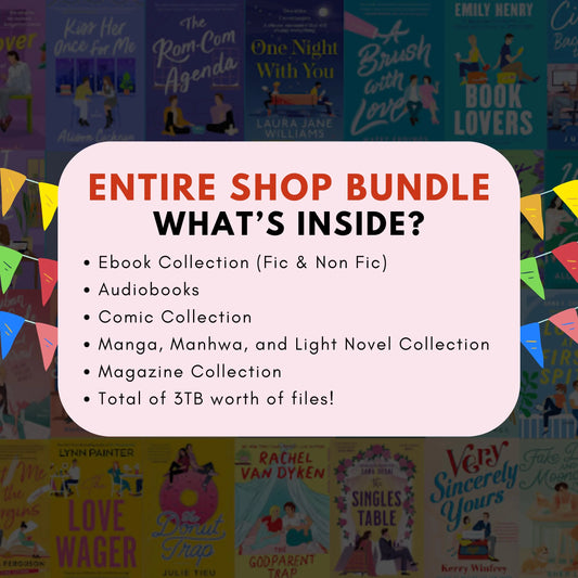 WHOLE STORE ACCESS | Current and Future Listings + Freebies | Ebooks, Audiobooks, Comics, Mangas, & Magazine Collection | Downloadable