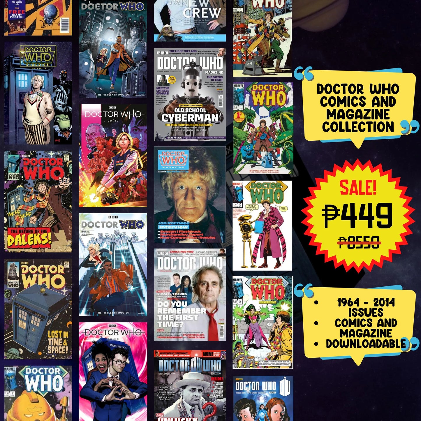 Doctor Who Comics & Magazines Digital Collection | 1964 - 2014 Issues | Time-Traveling Adventures with the Doctor | Sci-Fi Classics