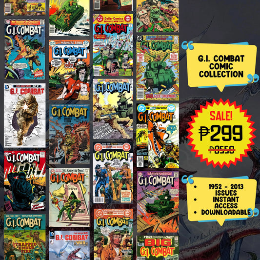 G.I. Combat Comics Collection | 1952 - 2013 Issues | Digital Download | Classic War Stories and Iconic Military Adventures