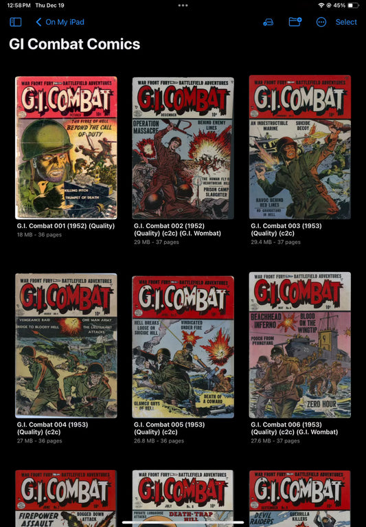 G.I. Combat Comics Collection | 1952 - 2013 Issues | Digital Download | Classic War Stories and Iconic Military Adventures