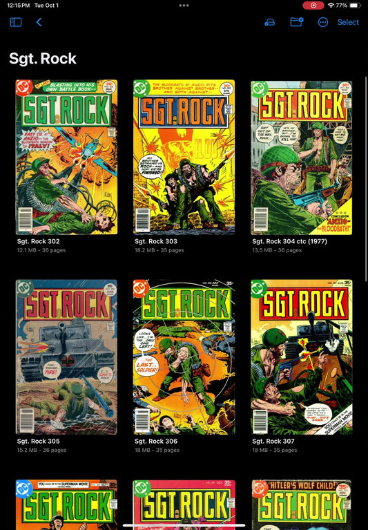 Our Army at War Comics + Sgt. Rock Digital Comic Collection | Classic DC War Comic Issues | Rare Collectibles | 1952 - 2009 | Downloadable