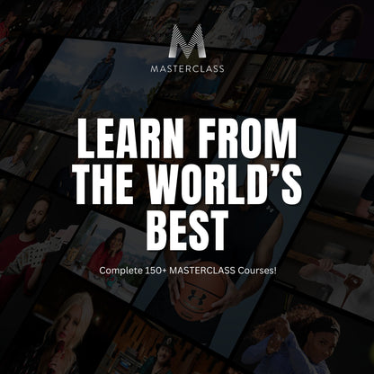 MasterClass Courses Collection | Learn from World-Class Experts | Digital Learning Library | Over 150+ MasterClass Courses from Different Categories and Popular Personalities
