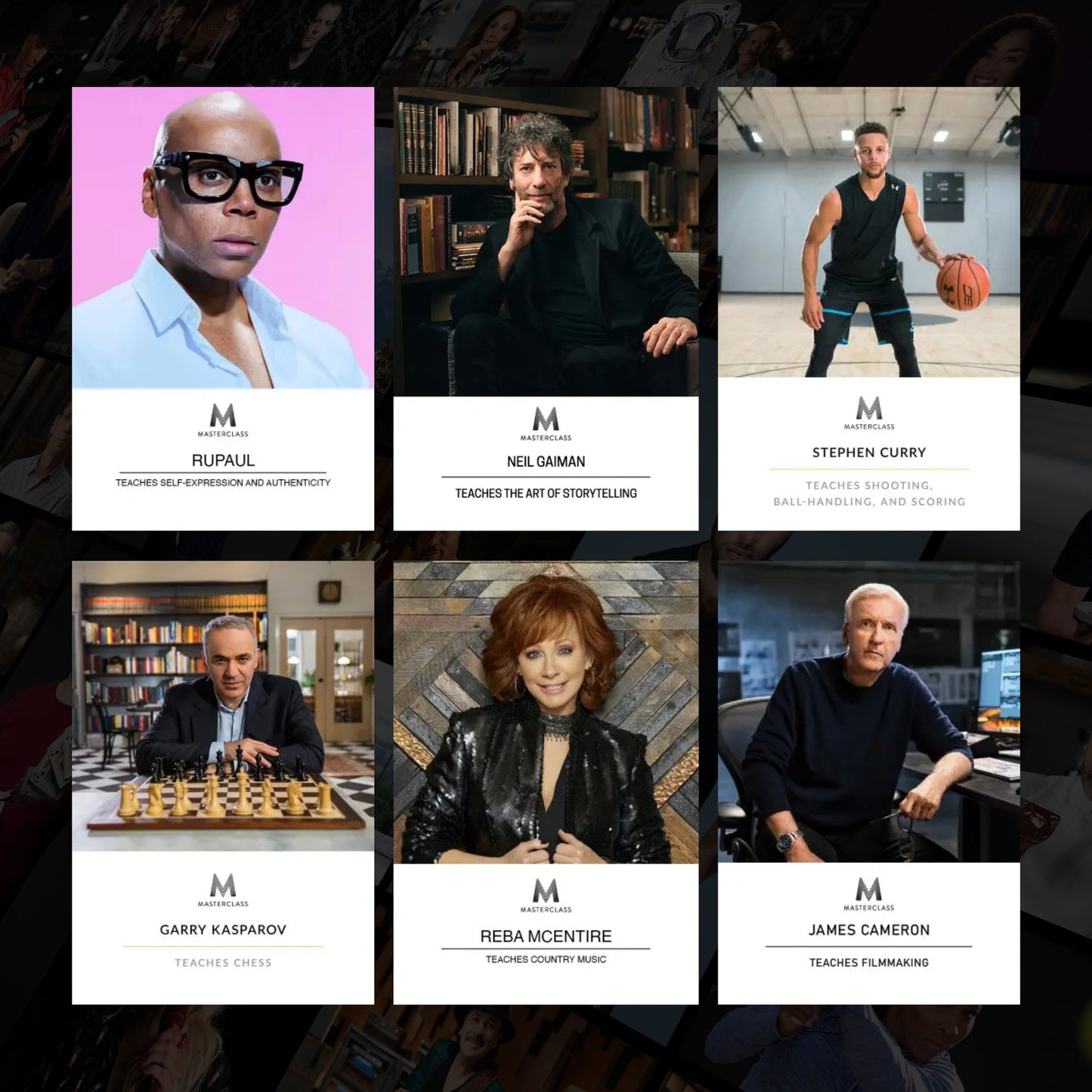 MasterClass Courses Collection | Learn from World-Class Experts | Digital Learning Library | Over 150+ MasterClass Courses from Different Categories and Popular Personalities