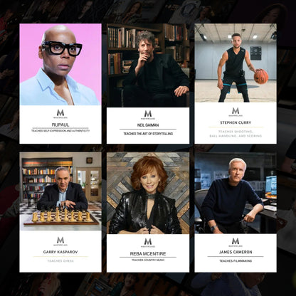 MasterClass Courses Collection | Learn from World-Class Experts | Digital Learning Library | Over 150+ MasterClass Courses from Different Categories and Popular Personalities