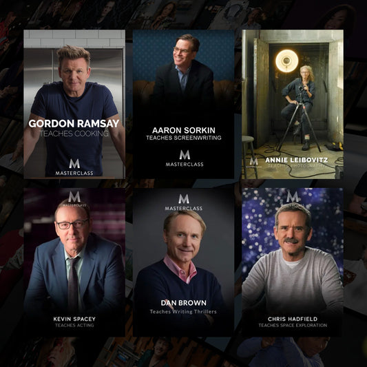 MasterClass Courses Collection | Learn from World-Class Experts | Digital Learning Library | Over 150+ MasterClass Courses from Different Categories and Popular Personalities
