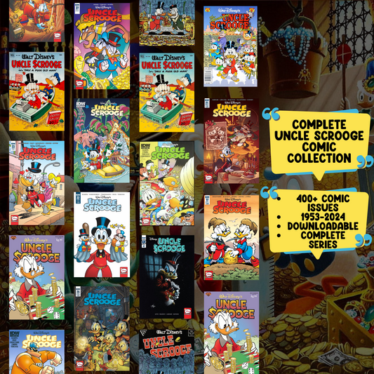 Collection de bandes dessinées Oncle Picsou | Classiques Disney | Téléchargement numérique | Aventures rares et intemporelles | Numéros 1953-2024
