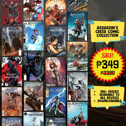 Assassin's Creed Comics Collection | Complete Digital Set | Ubisoft Official Series | Action & History Comic Bundle