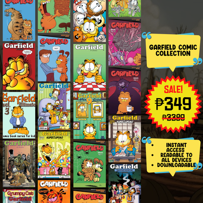 Garfield Comics Collection | Digital Download | Classic Humor | Jim Davis Comic Strips | Instant Access