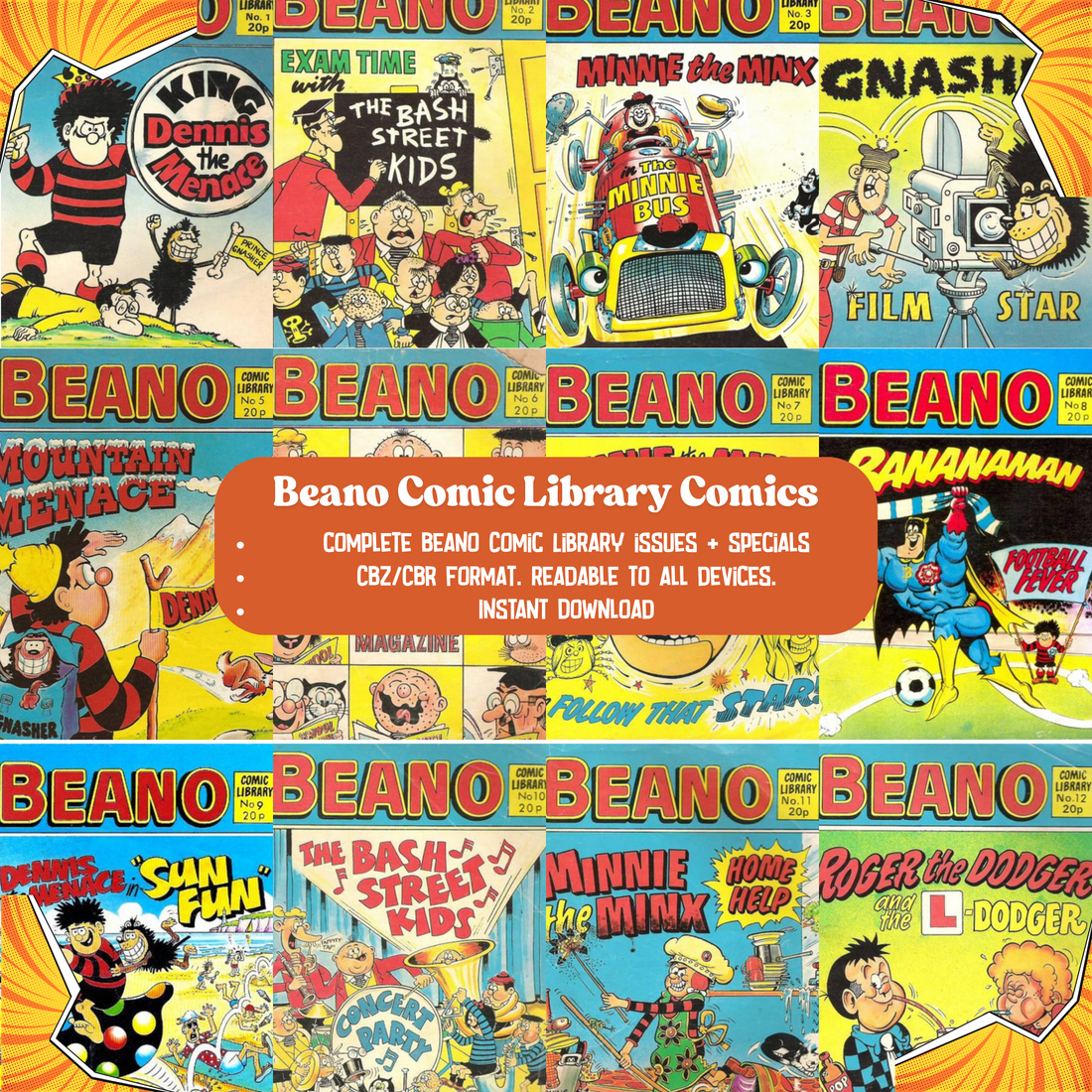 Comic Picture Library Beano Comic Library Collection – Includes Specials & Classic Humor Iss ...