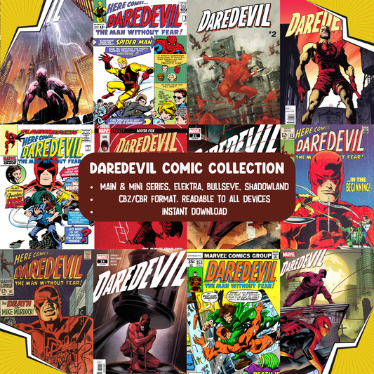 Daredevil Comic Collection | The Man Without Fear | Main and Mini Series, Elektra, Shadowland, & Bulleye Series