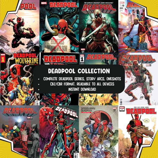 Deadpool Comic Collection | Digital Comics | CBZ/CBR | Marvel Comics Bundle | Merc With a Mouth Series