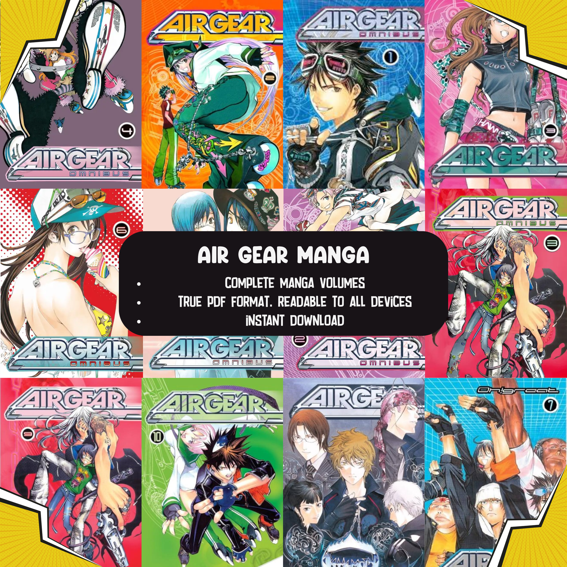 Air Gear Manga Complete Collection | Sky Kings Saga