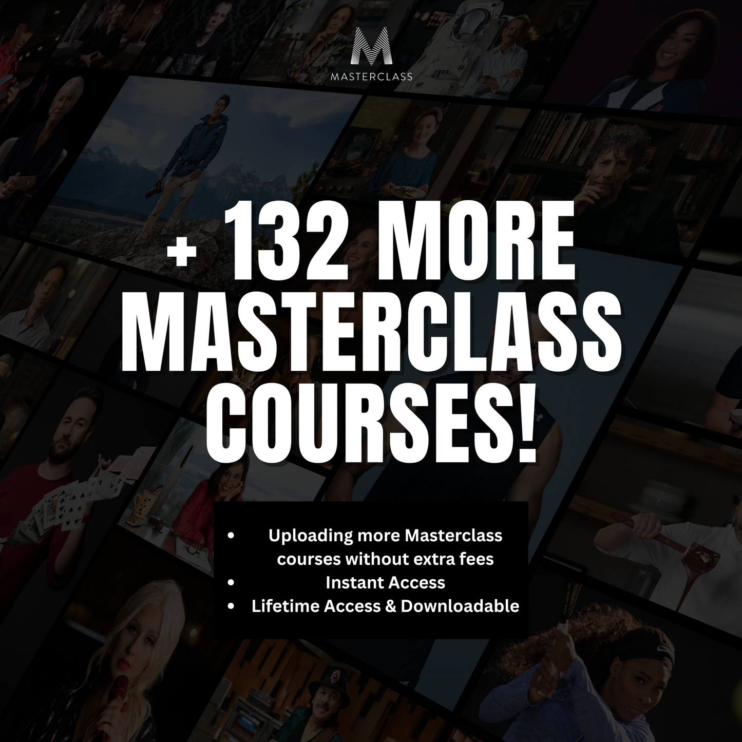 MasterClass Courses Collection | Learn from World-Class Experts | Digital Learning Library | Over 150+ MasterClass Courses from Different Categories and Popular Personalities