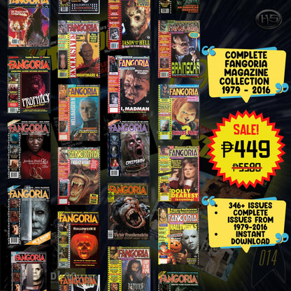 Fangoria Magazine Digital Collection | Classic Horror & Cult Film Issues | 1979 - 2016 Issues | Vintage Horror Memorabilia |
