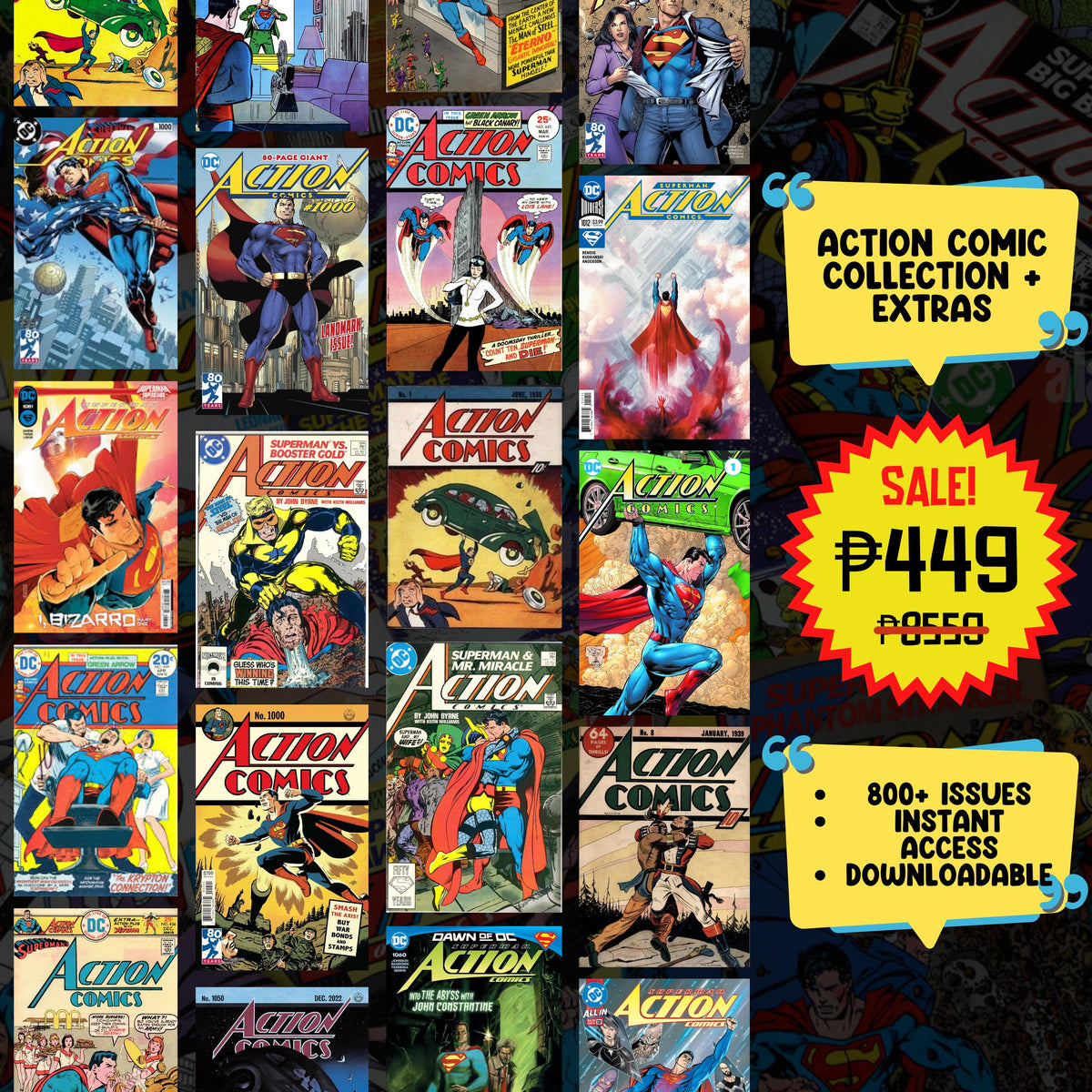 Action Comics Collection | Digital Download | Superman’s Legendary Adv ...