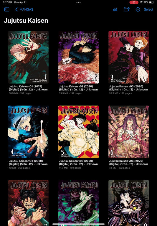Jujutsu Kaisen Manga Collection | Complete Digital Set | High-Quality Downloads | Instant Access to All Volumes