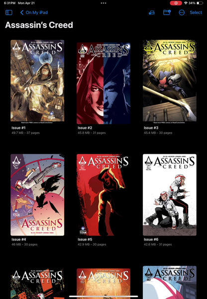 Assassin's Creed Comics Collection | Complete Digital Set | Ubisoft Official Series | Action & History Comic Bundle