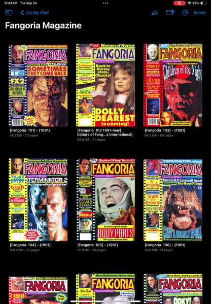 Fangoria Magazine Digital Collection | Classic Horror & Cult Film Issues | 1979 - 2016 Issues | Vintage Horror Memorabilia |